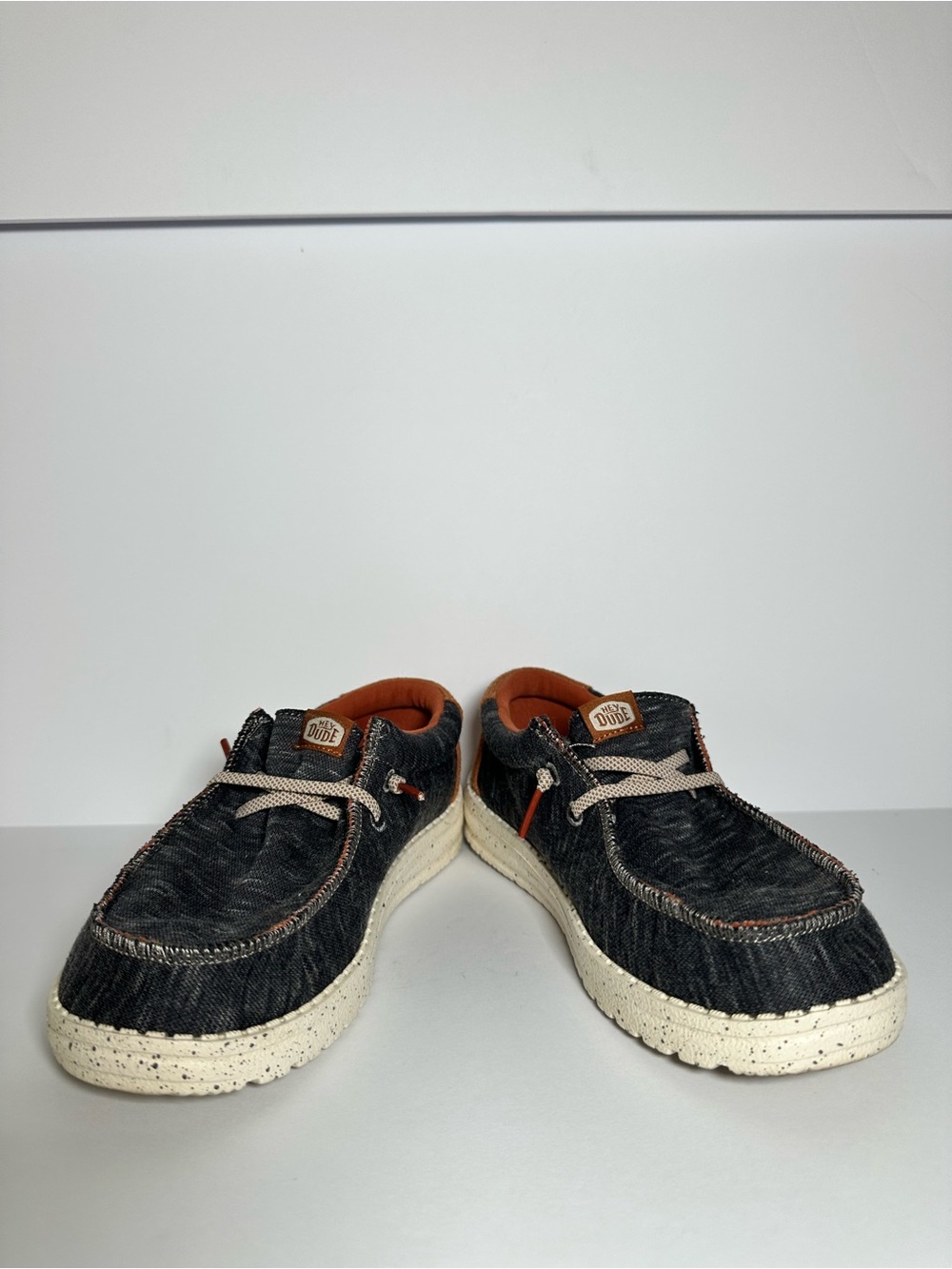 Hey Dude Wally Youth Jersey Casual Slip-On Loafers with Cream Speckled Soles